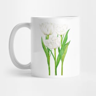 white tulip flowers Mug